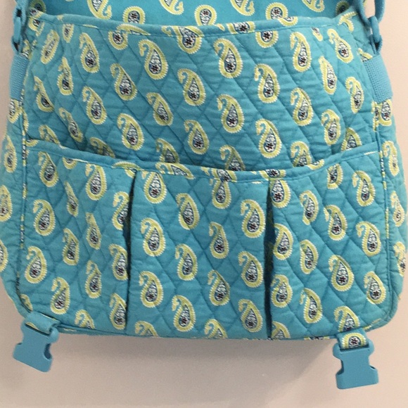 Vera Bradley Bermuda Blue Messenger Crossbody Bag - Picture 5 of 8